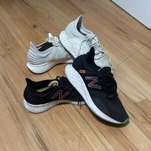 New Balance Black and White Athletic Shoes
